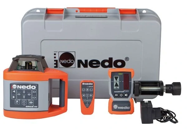 Rotační laser NEDO SIRIUS HV sada - lať + stativ