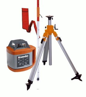 Rotační laser NEDO SIRIUS HV sada - lať + stativ